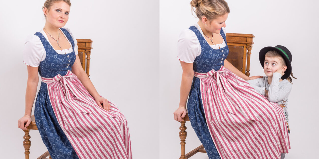 Von Hand gefertigte Tracht