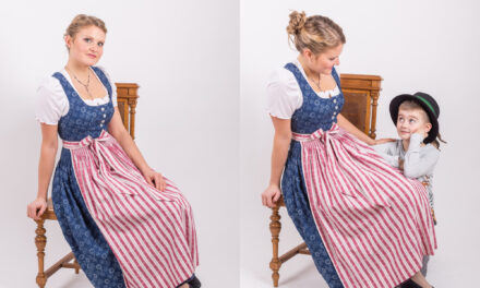 Von Hand gefertigte Tracht