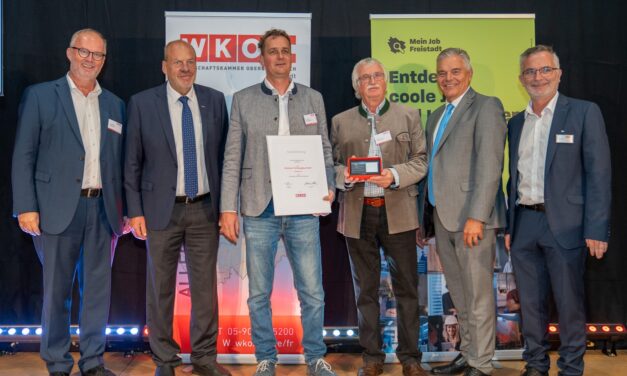 Bestens besuchter Wirtschaftsempfang der WKO Freistadt mit Florian Brungraber bei Holzmann Fahrzeugbau in Königswiesen