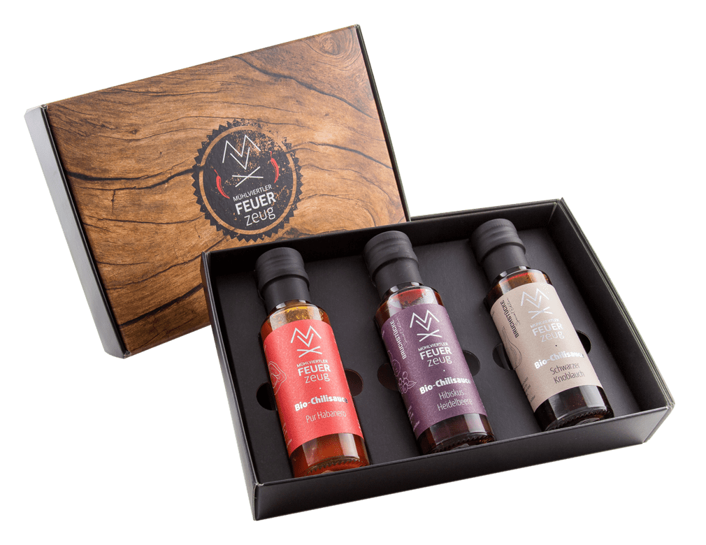 FEUERzeug Chili-Saucen-Geschenkset