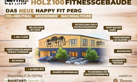 HappyFit baut erstes Fitnessstudio aus purem Massivholz