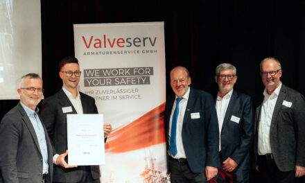 20 Jahre Valveserv: Auszeichnung für Armaturenservice